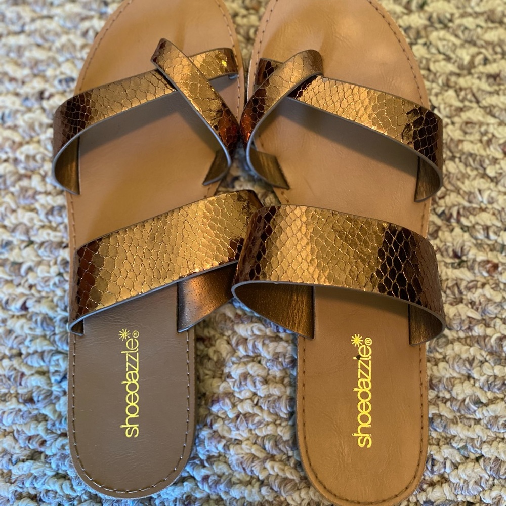 Bronze sandals